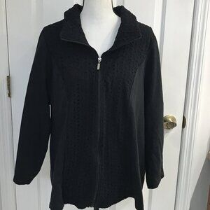 D & Co Active Women's Zipper Front Sweatshirt XL